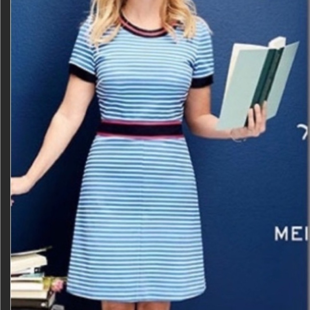 Draper James Persley Ponte Striped Dress